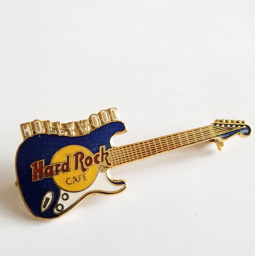 Vintage Hard Rock Cafe Pin Hrc Hollywood Guitar California Ca